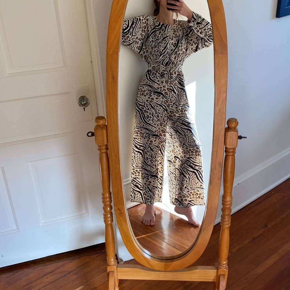 NWT ASOS Animal Print Wide Leg Jumpsuit